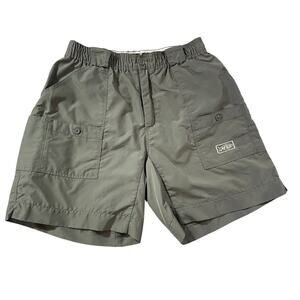 AFTCO Fishing Cargo Shorts Men's Fits 30 (34 Tag) Nylon Gray